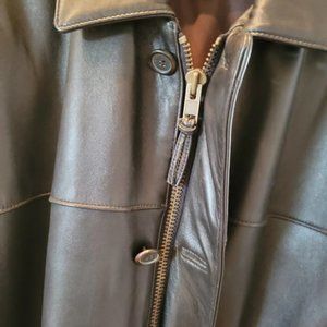 ****FLASH SALE8 WINTER SALE**** COUTURE Black Leather Jacket/Coat- EUC